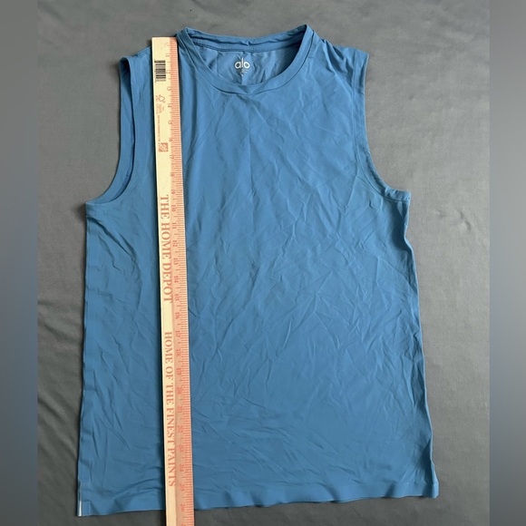 Alo Yoga Lot of 2 Men's Triumph Muscle Tank Top Teal&Blue Size Small - Picture 9 of 12